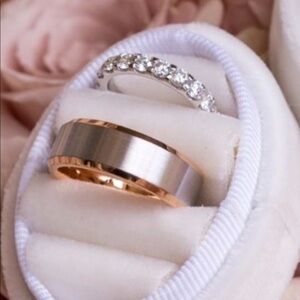 8mm Rose Gold Brush Tungsten Ring ALL SIZES AVAILABLE